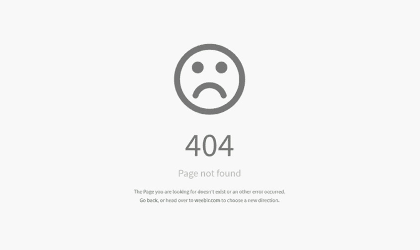 404 error