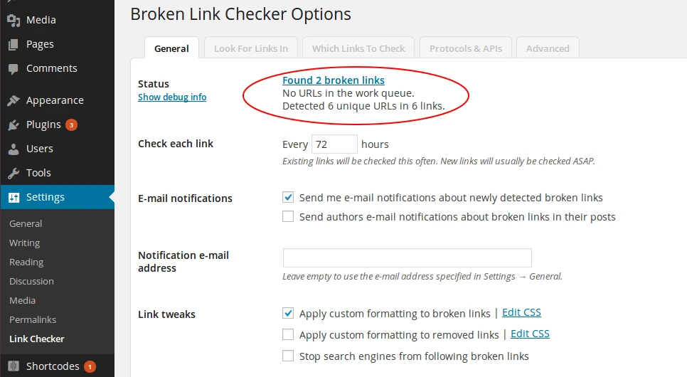 broken link pluginler
